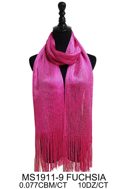 Metallic Scarves MS1911A (12pc)