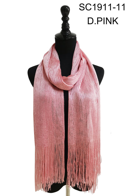 Metallic Scarves MS1911A (12pc)
