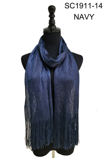 Metallic Scarves MS1911A (12pc)