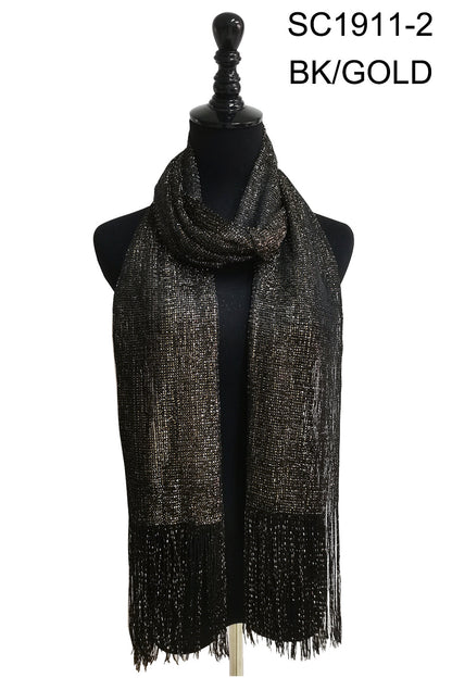 Metallic Scarves MS1911A (12pc)
