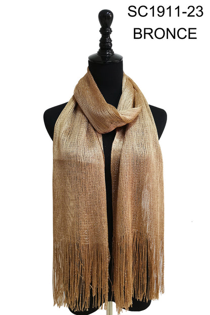 Metallic Scarves MS1911A (12pc)
