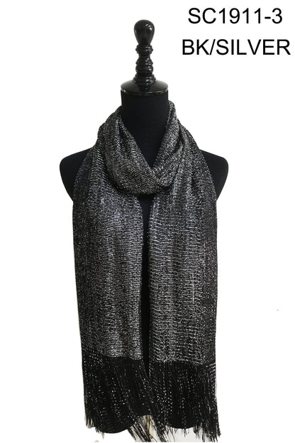 Metallic Scarves MS1911A (12pc)