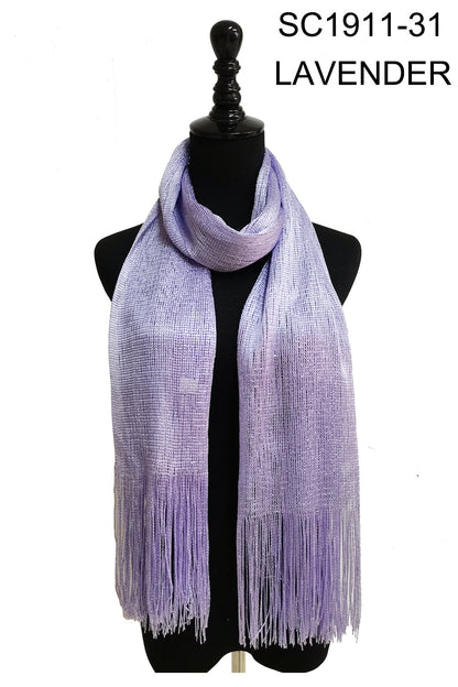 Metallic Scarves MS1911A (12pc)