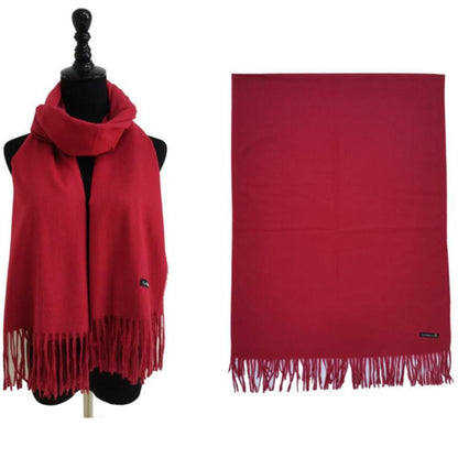Cashmere Feel Plain Scarves CA4670 (12PC)