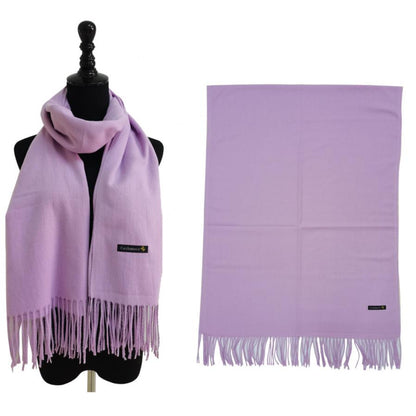 Cashmere Feel Plain Scarves CA4670 (12PC)