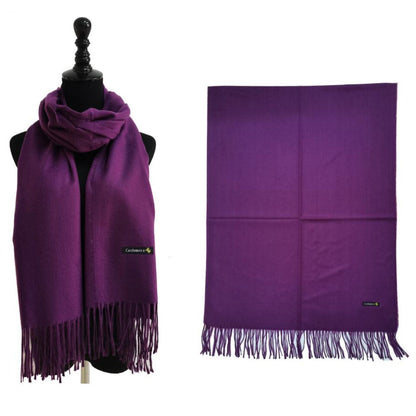 Cashmere Feel Plain Scarves CA4670 (12PC)
