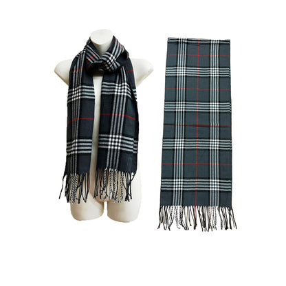 Men's Plaid Pattern Scarves SCF6528 (6PC)