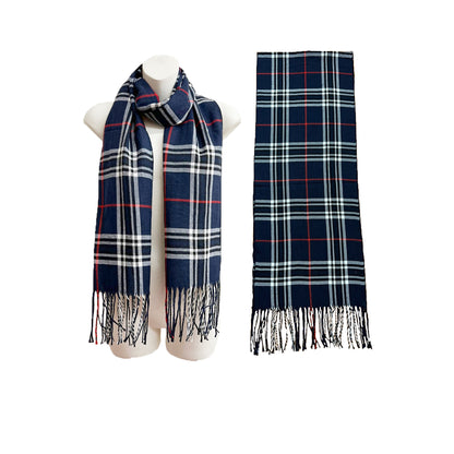 Men's Plaid Pattern Scarves SCF6528 (6PC)