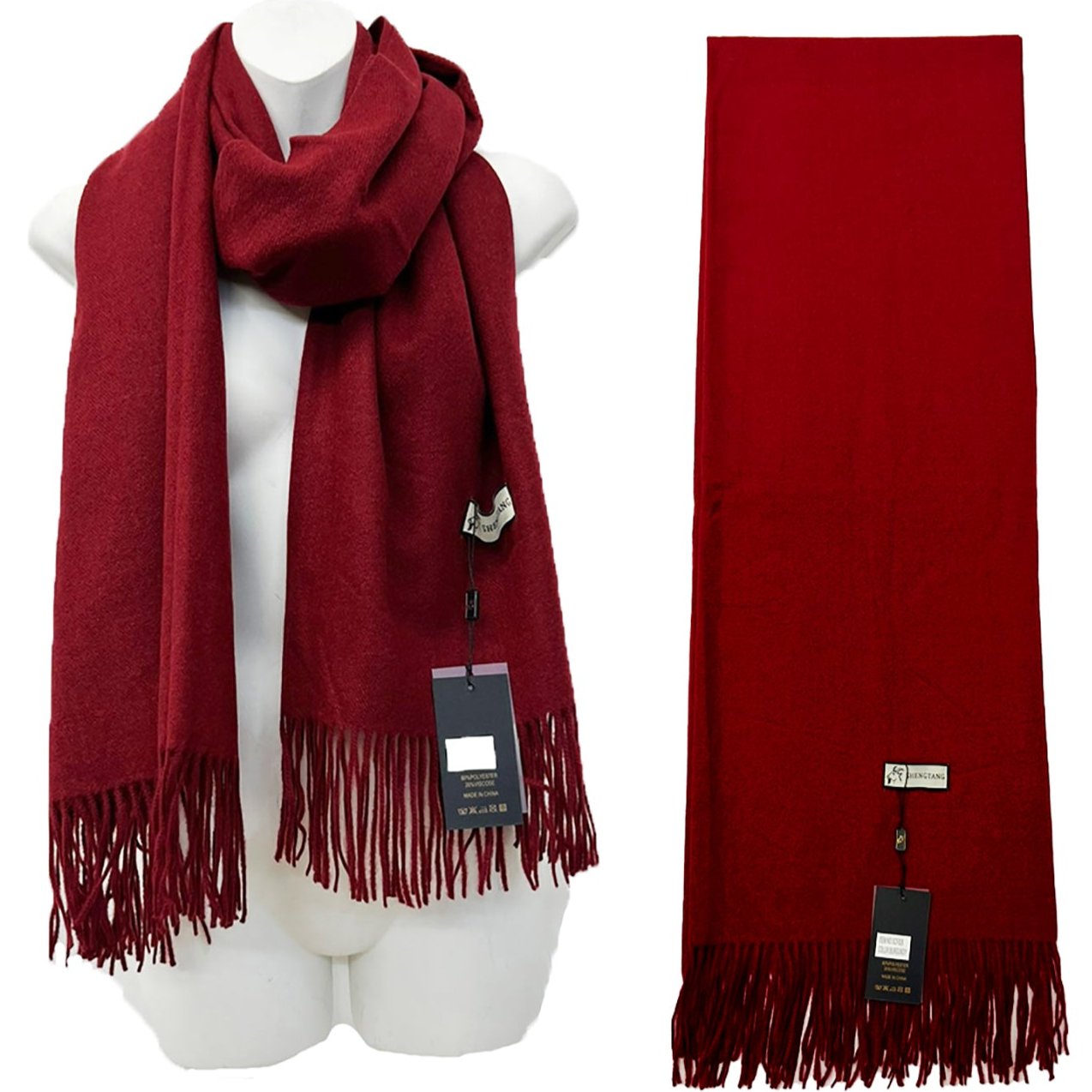 Cashmere Feel Plain Scarves SCF825 (6PC)