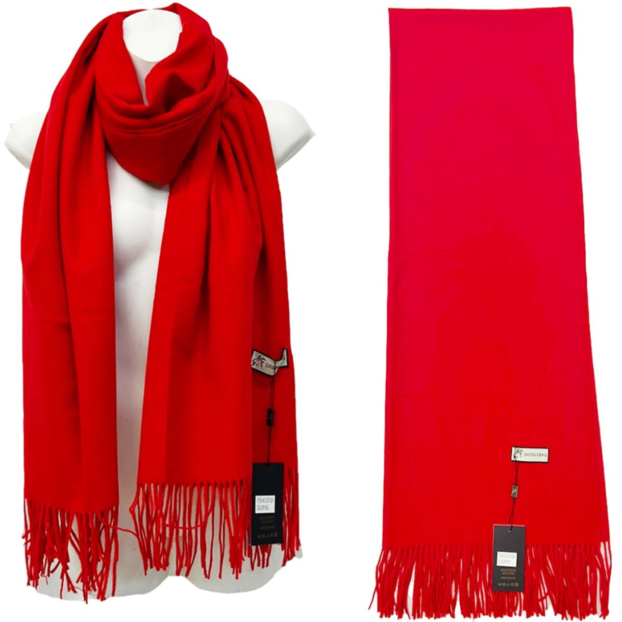 Cashmere Feel Plain Scarves SCF825 (6PC)