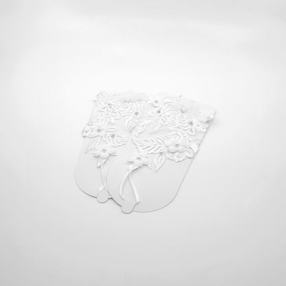 Floral Emboridery Lace Gloves WG224 (3pc)